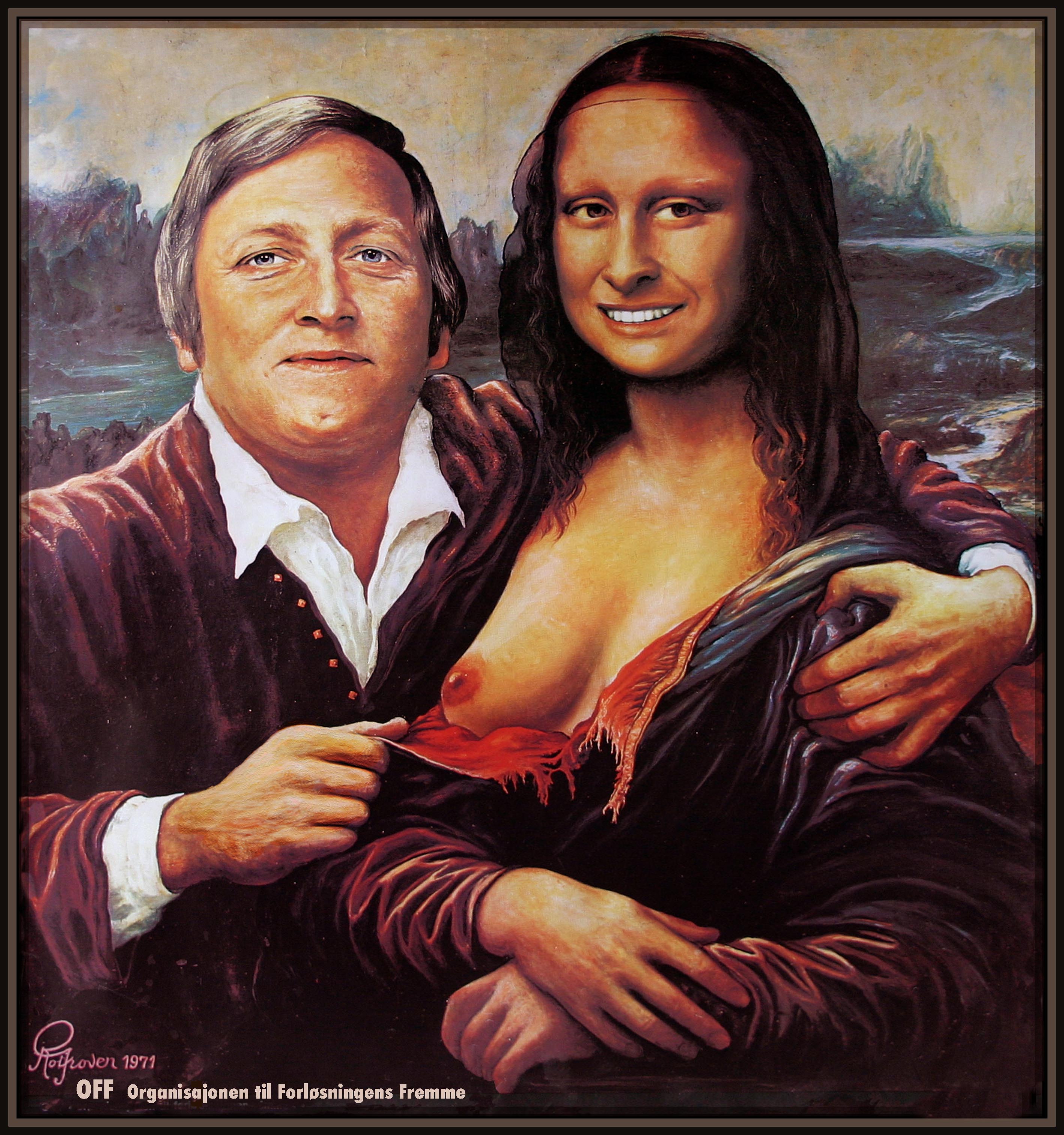Rolv Wesenlund og Mona Lisa. OFF, Organisasjonen til Forløsningens Fremme