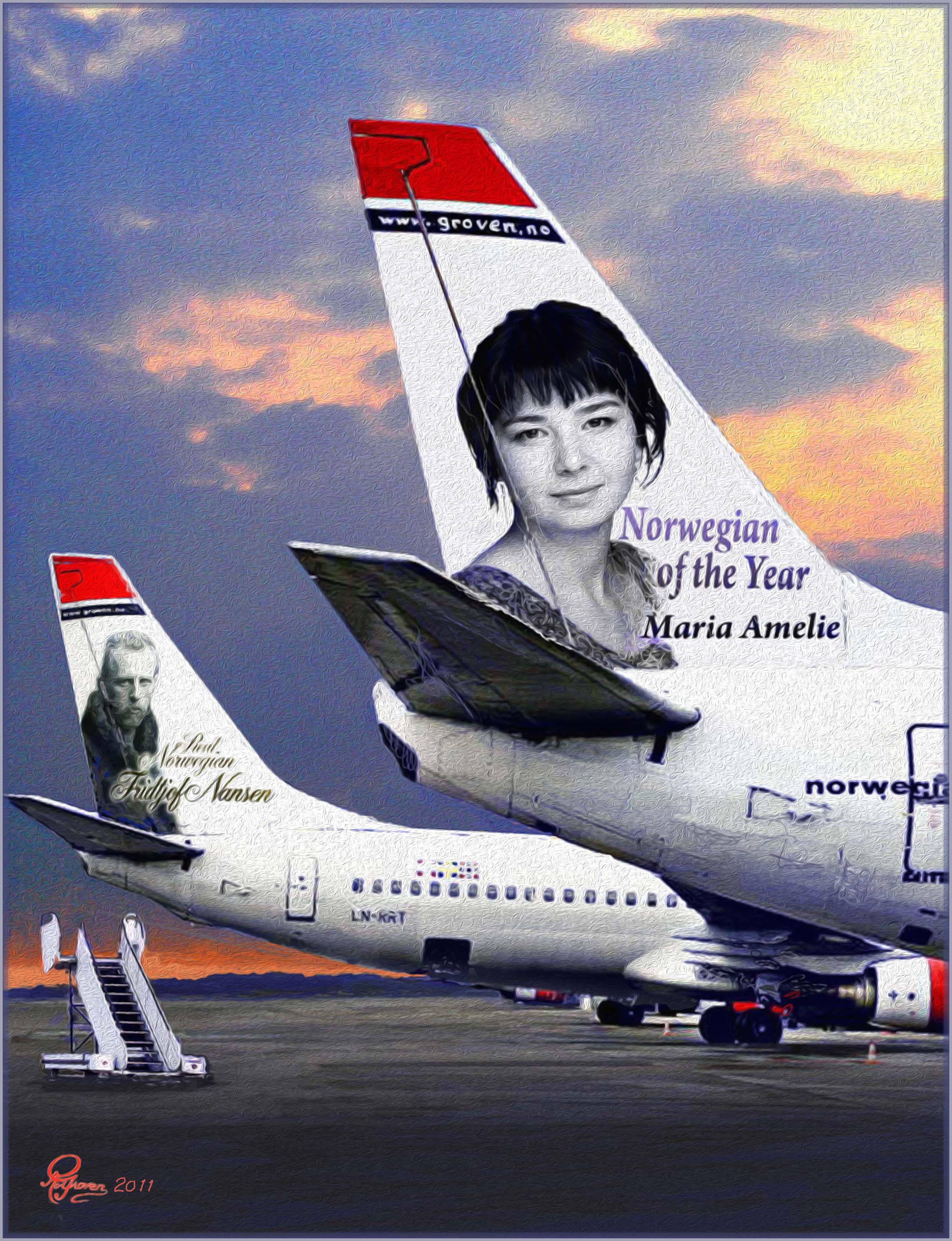 Maria Amelie. The Norwegian of the year